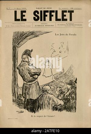 The Dreyfus Affair 1894-1906 - Le Sifflet, March 31, 1898 -  French illustrated newspaper Stock Photo