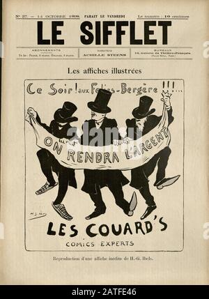 The Dreyfus Affair 1894-1906 - Le Sifflet, October 14, 1898 -  French illustrated newspaper Stock Photo