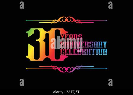 30 years Birthday logo, luxury 30th Birthday design celebration Stock  Vector Image & Art - Alamy