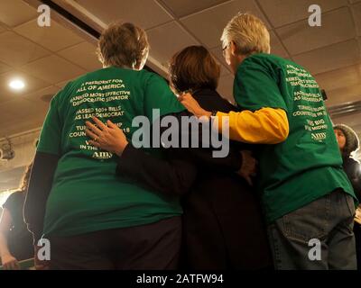 Cedar Rapids, Iowa, USA. 2nd Feb, 2020. Amy KlobucharÃ s daughter