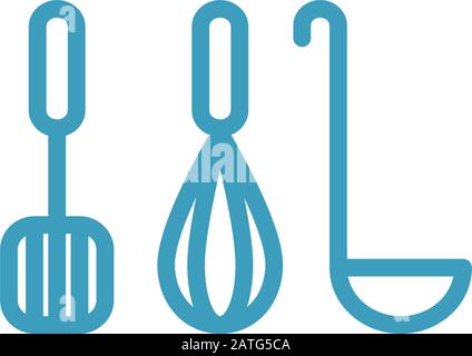 kitchen utensil icon vector template Stock Vector