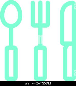 kitchen utensil icon vector template Stock Vector