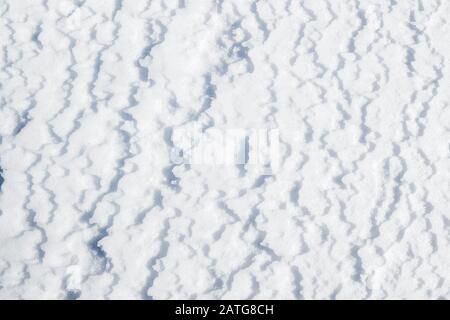 Snow texture IISnow pattern in the form of zigzag and wavy lines. Stock Photo