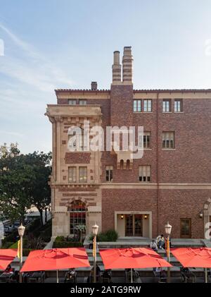 Los Angeles, Jan 15: Afternoon sunny view of the campus of USC on JAN 15, 2020 at Los Angeles, California Stock Photo