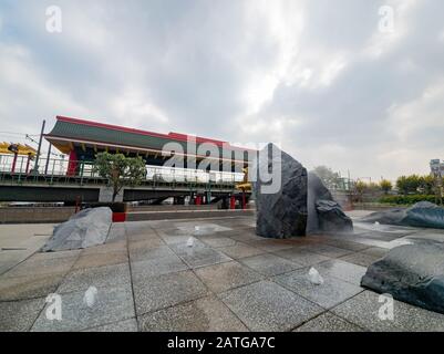 Los Angeles, Jan 16: Morning view of the Chinatown Station on JAN 16, 2020 at Los Angeles, California Stock Photo