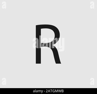 South African rand icon. Vector illustration, flat design Stock Vector