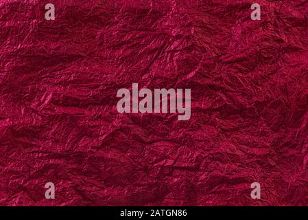 Red Creased Paper Tissue Background Stock Photo