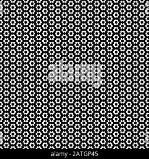 Illustration Black and white with repeated geometric shapes covering the background. Editable and colorable pattern for motifs, web, wallpaper, digita Stock Photo