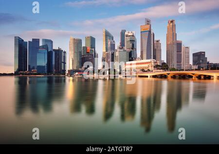Singapore skyline with skyscraper - Asia Stock Photo