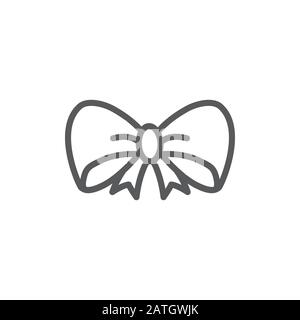 Bow thin line icon. Knot vector illustration isolated on white. Ribbon bow  outline style design, designed for web and app. Eps 10 Stock Vector Image &  Art - Alamy