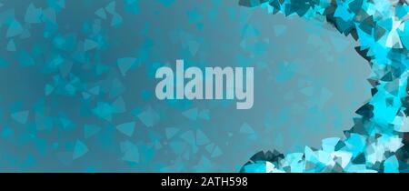 Beautiful turquoise banner concept. Abstract turquoise background Stock Photo