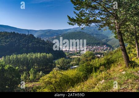 Iskar River in Iskar Gorge in Balkan Mountains (Stara Planina), town of Svoge, Bulgaria Stock Photo