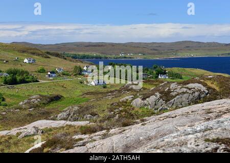 Laide Gruinard Bay Ross and Cromarty Ross-shire HIghland Scotland Stock Photo