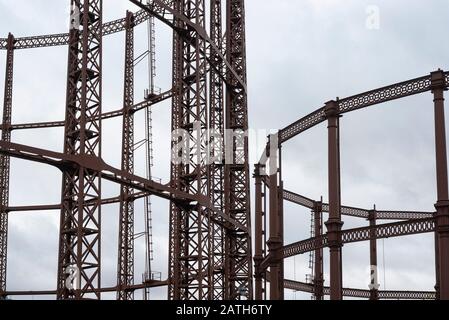 Angleterre England Londres London Structure Metallique En Construction Metal Structure Under Construction Stock Photo Alamy