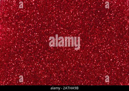 Red glitter Christmas background. High quality texture. Stock Photo