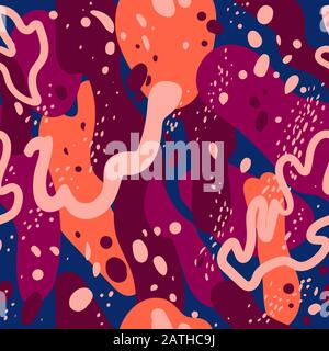 Purple and blue spotted background Stock Vector