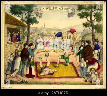 19th Century French Circus Poster promoting the Cirque d'Ete in the ...