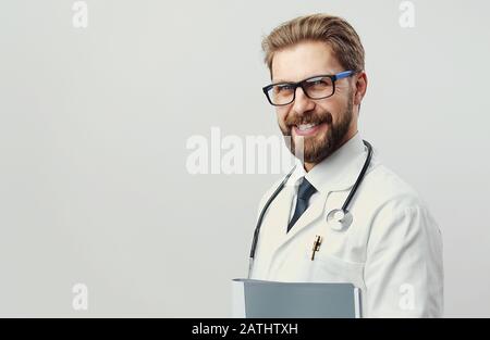 Smiling doctor portrait Stock Photo