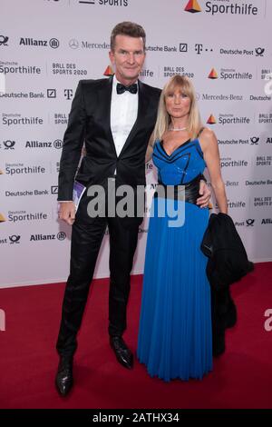 Former swimmer Michael Gross and his wife Ilona arrive for the German ...