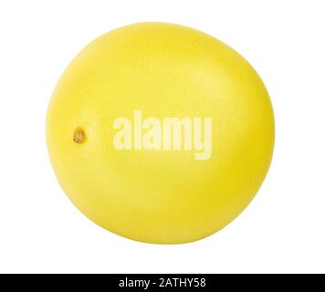 Whole pomelo isolated on white background closeup Stock Photo