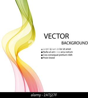 Abstract background with color waves Stock Vector
