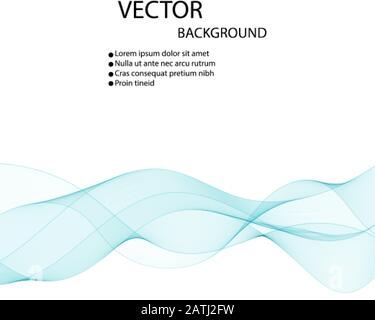 Abstract blue waves background. Vector design for banners, presentations, flyers, invitations Stock Vector