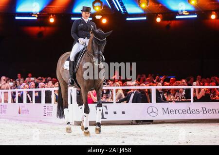 Wiesbaden, Deutschland. 01st Feb, 2020. Dressage show with Isabell WERTH, pool photo! Ball des Sports on 02/01/2020 in Wiesbaden | usage worldwide Credit: dpa/Alamy Live News Stock Photo