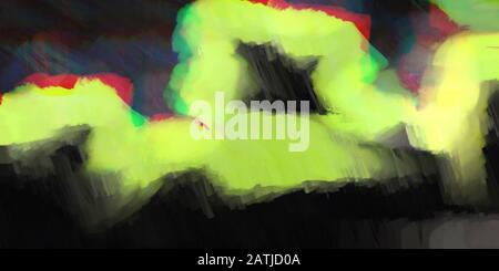 destroyed abstract colorful grunge lights background texture with dark khaki, very dark green and moderate green colors Stock Photo