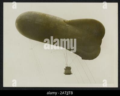 Canadian official photographs taken at the front Description: A kite balloon Annotation: Official Canadian war photos. A balloon Date: {1914-1918} Keywords: WWI, fronts, air balloons Stock Photo