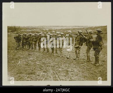 Rifle inspection after being relieved from the front line Stock Photo ...