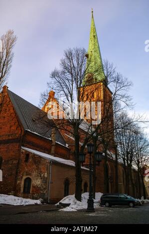 St. James's Cathedral building in Riga old town, Latvia Stock Photo