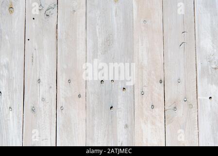 Washed Wood Texture, White Wooden Abstract Light Background Stock Photo