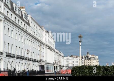 Hotels on the Grand Parade, Eastbourne, East Sussex Stock Photo