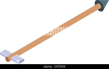 Ninja arrow icon, isometric style Stock Vector