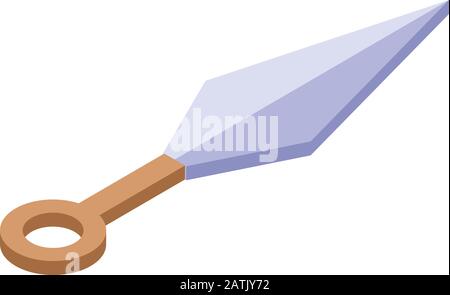 Ninja armor icon, isometric style Stock Vector