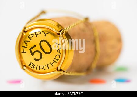 congratulations to happy 50th birthday Stock Photo