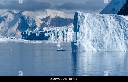 Beautiful Neko Harbor, an inlet of the Antarctic Peninsula Stock Photo