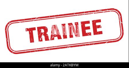 trainee stamp. trainee square grunge red sign. trainee tag Stock Vector