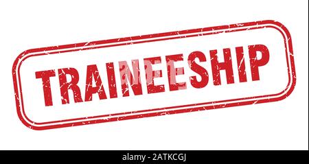 traineeship stamp. traineeship square grunge red sign. traineeship tag Stock Vector