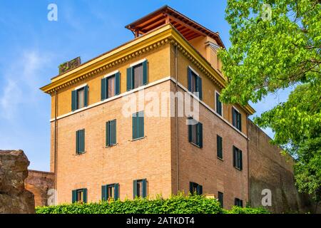 Rome, Vatican City / Italy - 2019/06/15: Mater Ecclesiae Monastery and Convent within the Vatican Gardens in the Vatican City State Stock Photo