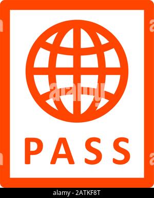passport icon design vector template Stock Vector