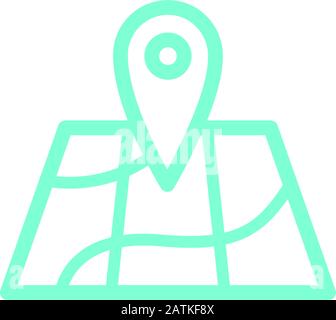 map icon design template vector Stock Vector