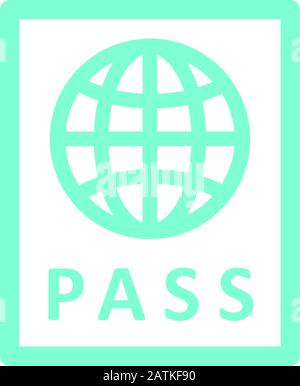passport icon design vector template Stock Vector