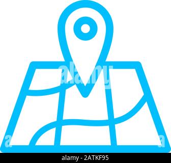 map icon design template vector Stock Vector