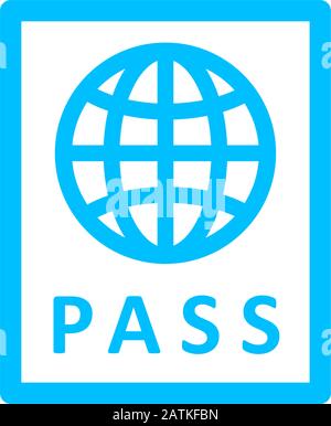passport icon design vector template Stock Vector