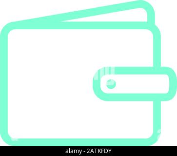wallet icon design template vector Stock Vector