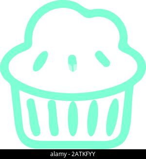 cup cake icon design template Stock Vector