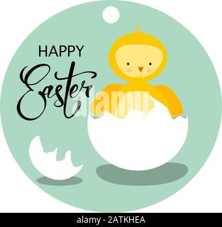 Vector illustrating cute Easter holiday images Stock Vector