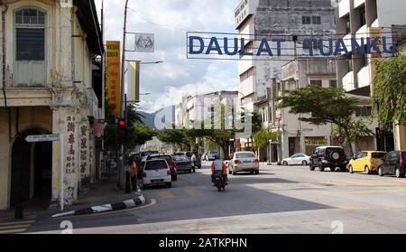 Long Live the King salutation at Ipoh in Malaysia Stock Photo