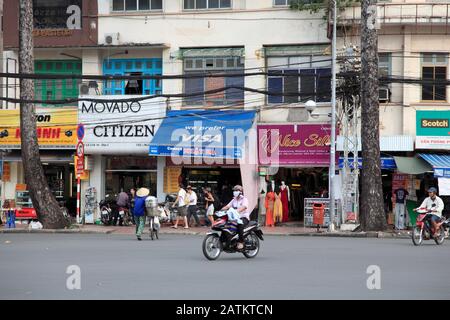 Street Scene, Le Loi Boulevard, Ho Chi Minh City, Saigon, Vietnam, Southeast Asia, Asia Stock Photo